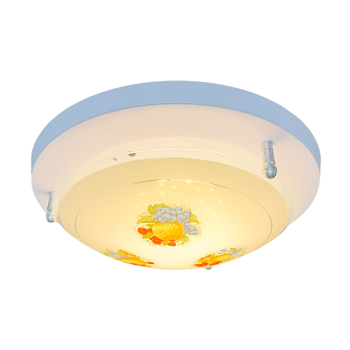 Plafon P 40 LED 3 tonos 12w Color Blanco Vidrio Frutas