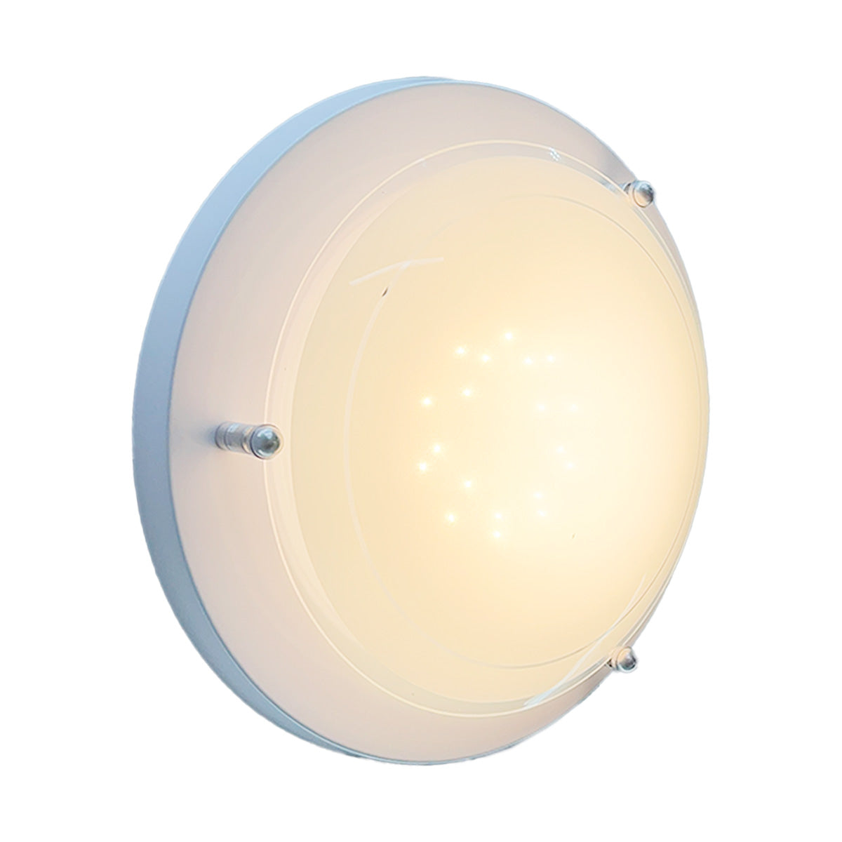 Plafon P 40 LED 3 tonos 12w Color Blanco Vidrio Liso