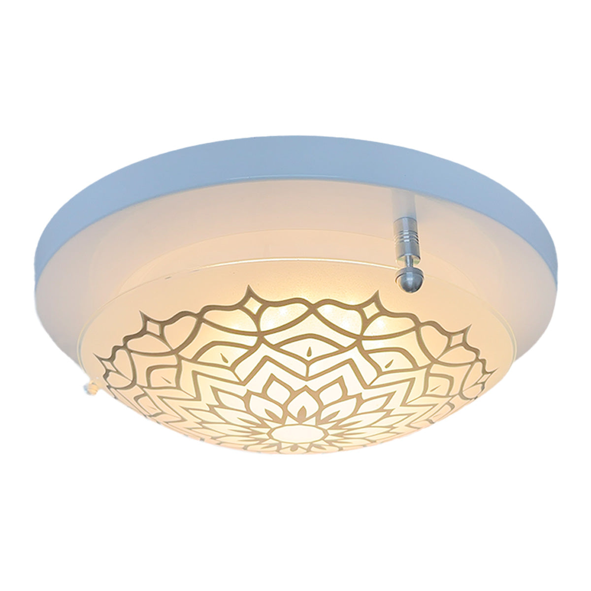 Plafon P 40 LED 3 tonos 12w Color Blanco Vidrio Mandala