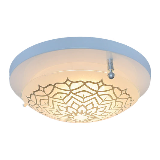 Plafon P 40 LED 3 tonos 12w Color Blanco Vidrio Mandala