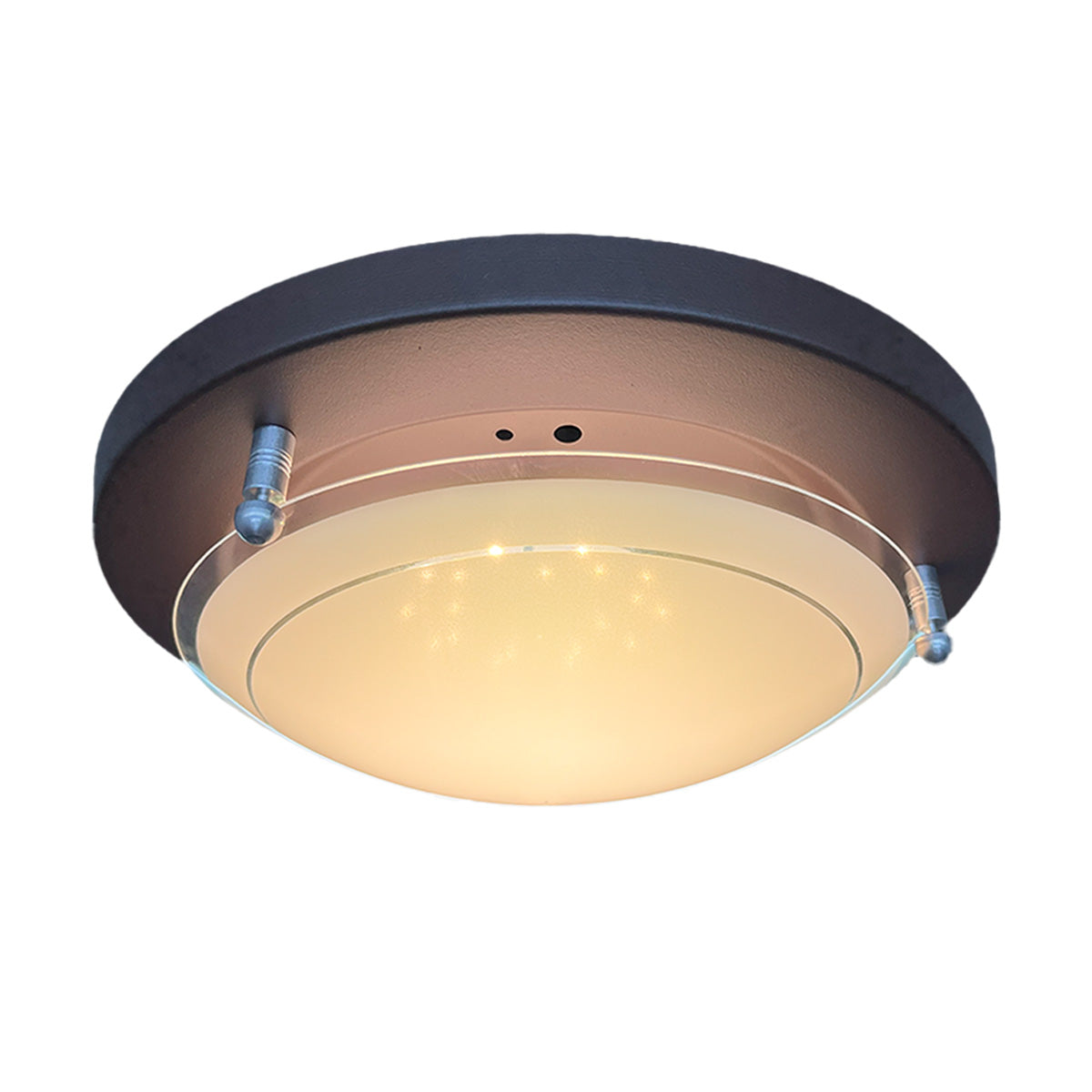 Plafon P 40 Grande Color Chocolate Vidrio Liso
