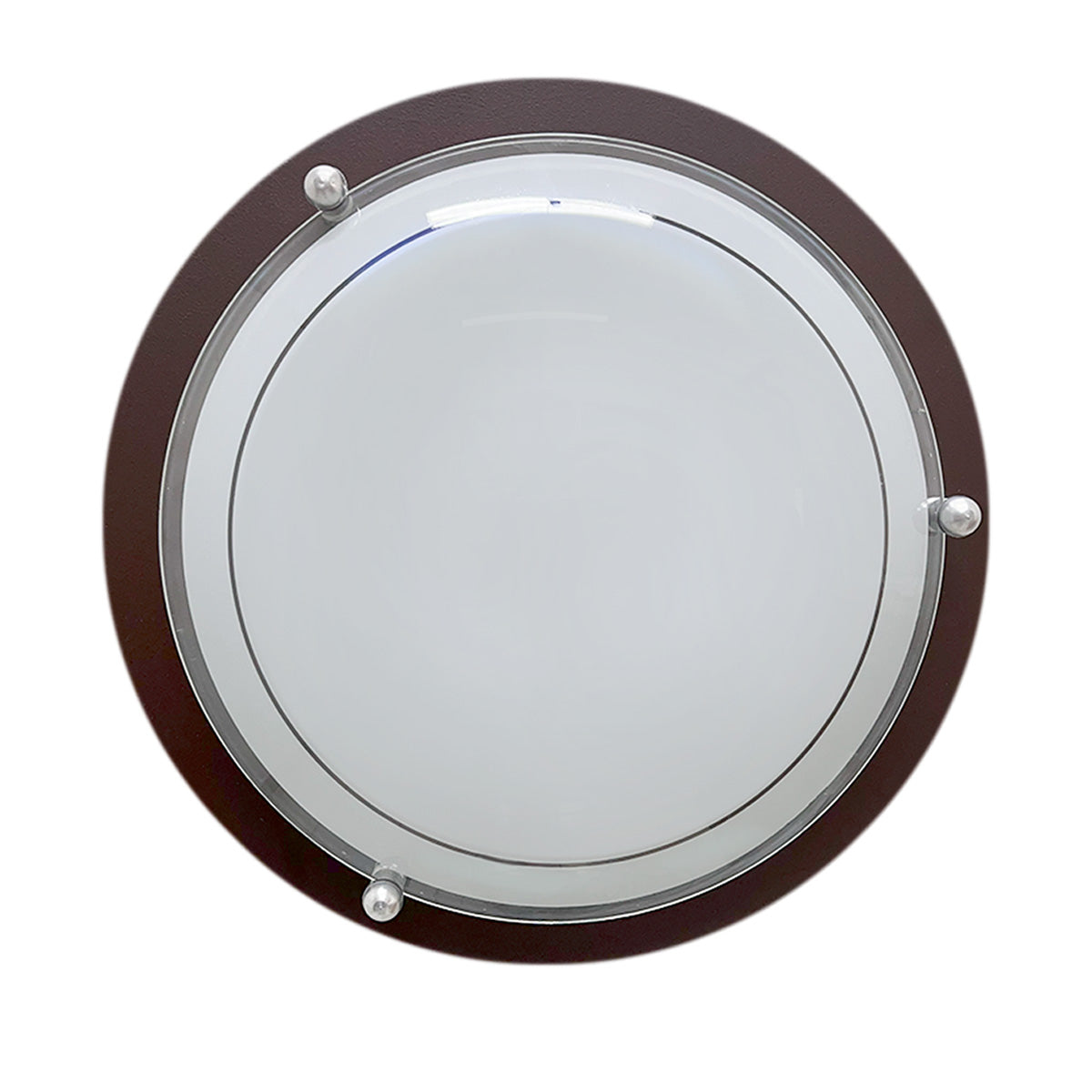Plafon P 40 Grande Color Chocolate Vidrio Liso