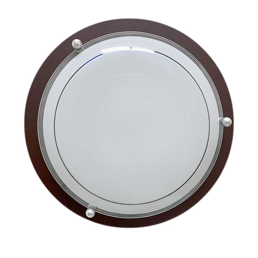 Plafon P 40 Grande Color Chocolate Vidrio Liso