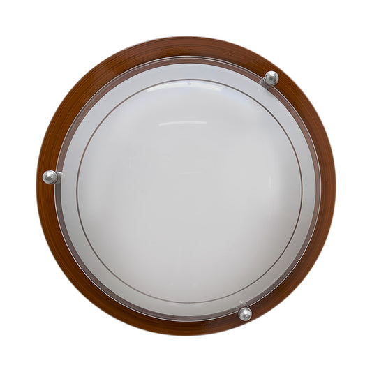 Plafon P 40 LED 3 tonos 12w Color Madera Vidrio Liso