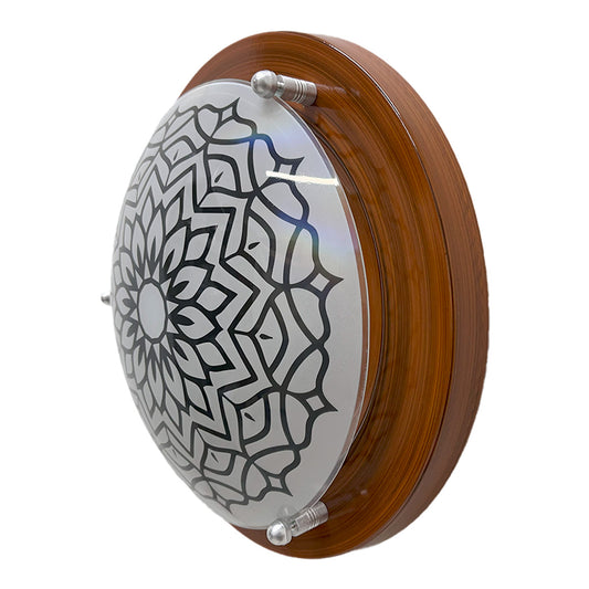 Plafon P 40 LED 3 tonos 12w Color Madera Vidrio Mandala
