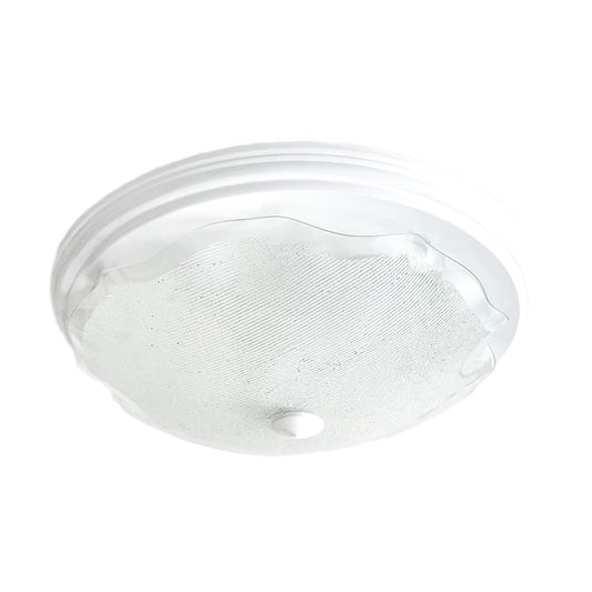 Lampara De Techo, Luz Ideal, Plafón P-42 Jumbo Blanco Diamantado