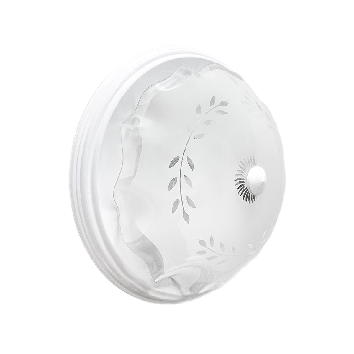 Lampara De Techo, Luz Ideal, Plafón P-42 Jumbo Blanco Espiga
