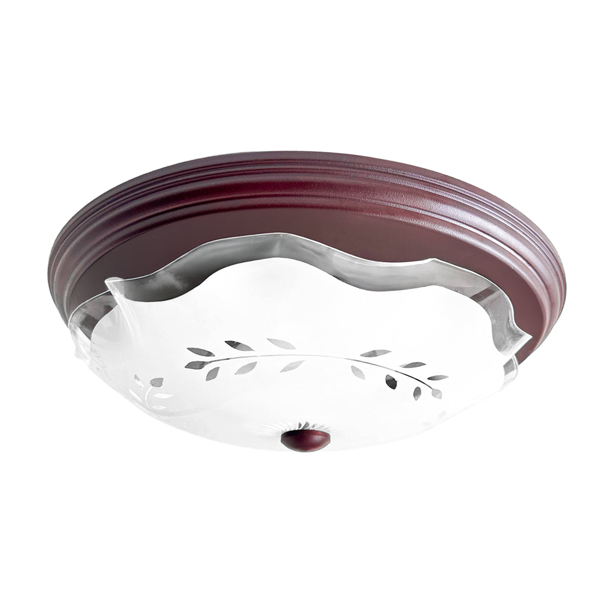 Lampara De Techo, Luz Ideal, Plafón P-42 Jumbo Choco Espiga