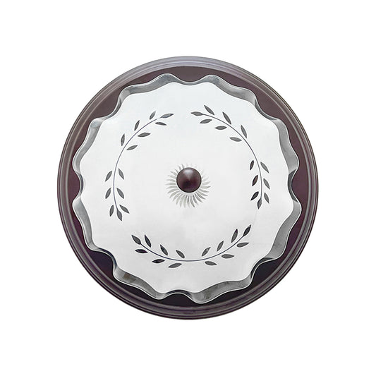 Lampara De Techo, Luz Ideal, Plafón P-42 Jumbo Choco Espiga