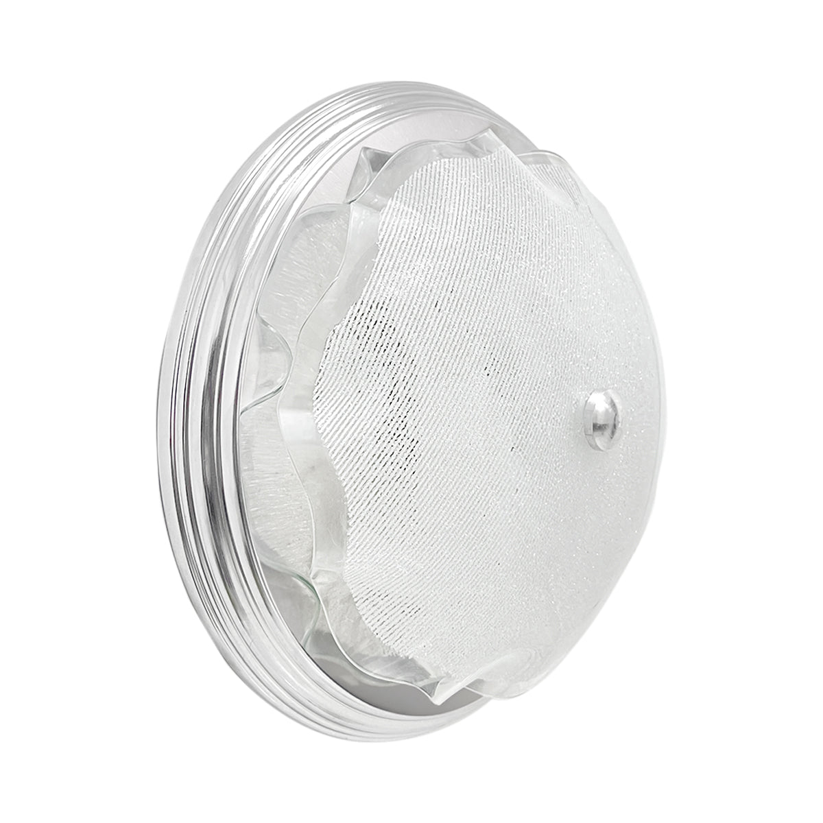 Lampara De Techo, Luz Ideal, Plafón P-42 Jumbo Cromo Diamantado