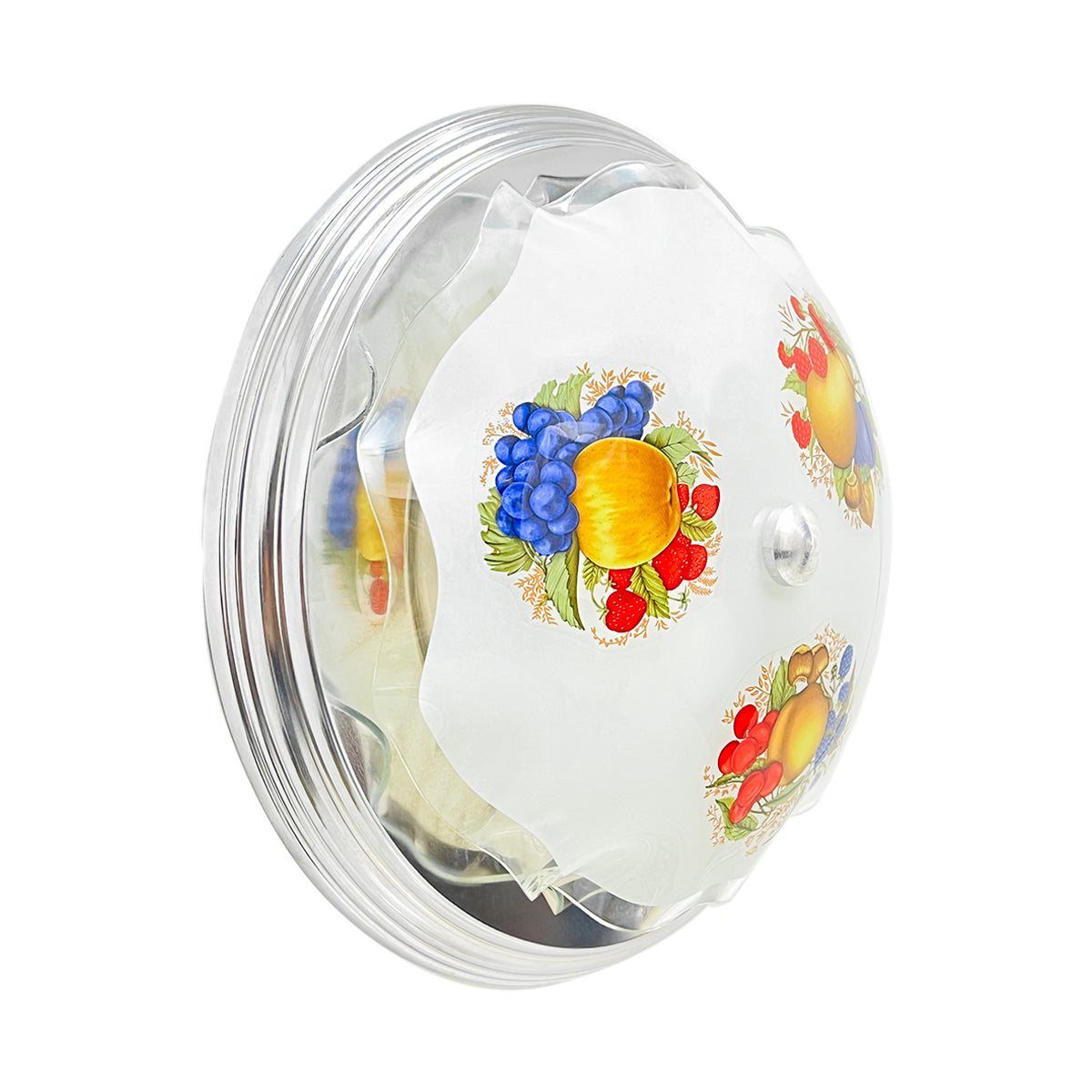 Lampara De Techo, Luz Ideal, Plafón P-42 Jumbo Cromo Frutas