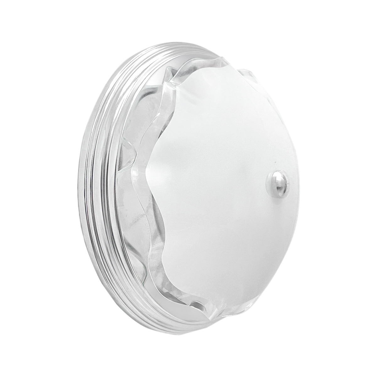 Lampara De Techo, Luz Ideal, Plafón P-42 Jumbo Cromo Liso