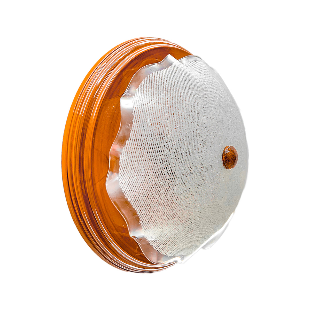 Lampara De Techo, Luz Ideal, Plafón P-42 Jumbo Madera Diamantado