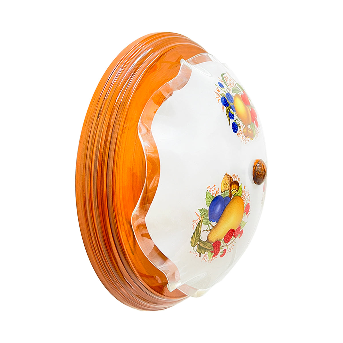 Lampara De Techo, Luz Ideal, Plafón P-42 Jumbo Madera Frutas