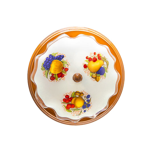 Lampara De Techo, Luz Ideal, Plafón P-42 Jumbo Madera Frutas