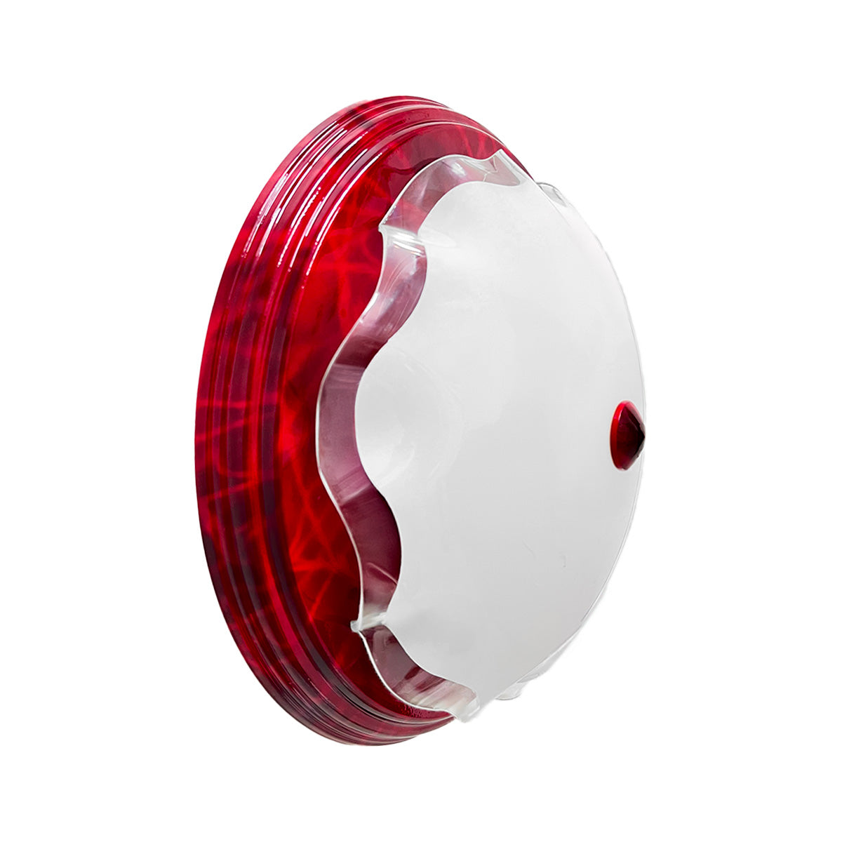Lampara De Techo, Luz Ideal, Plafón P-42 Jumbo Vino Liso