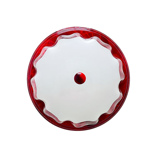 Lampara De Techo, Luz Ideal, Plafón P-42 Jumbo Vino Liso