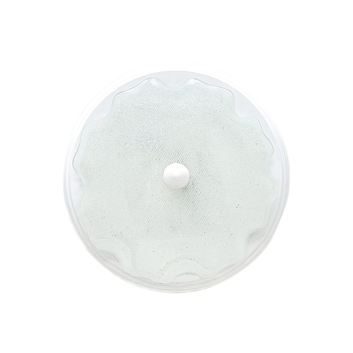 Lampara De Techo, Luz Ideal, Plafón P-42 Jumbo Blanco Diamantado