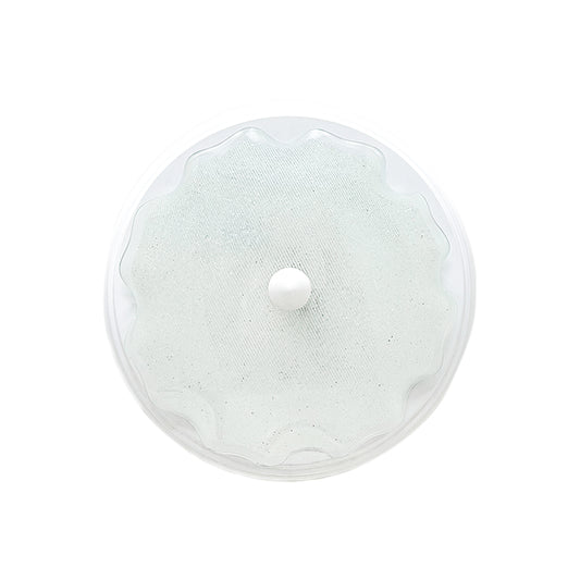 Lampara De Techo, Luz Ideal, Plafón P-42 Jumbo Blanco Diamantado