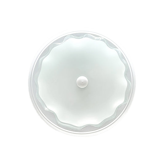 Lampara De Techo, Luz Ideal, Plafón P-42 Jumbo Blanco Liso