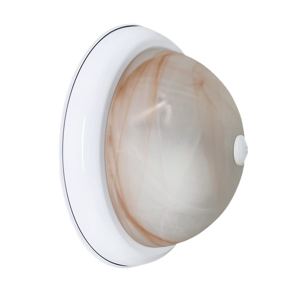 Plafon P-44 Base Blanca Pantalla Tabaco