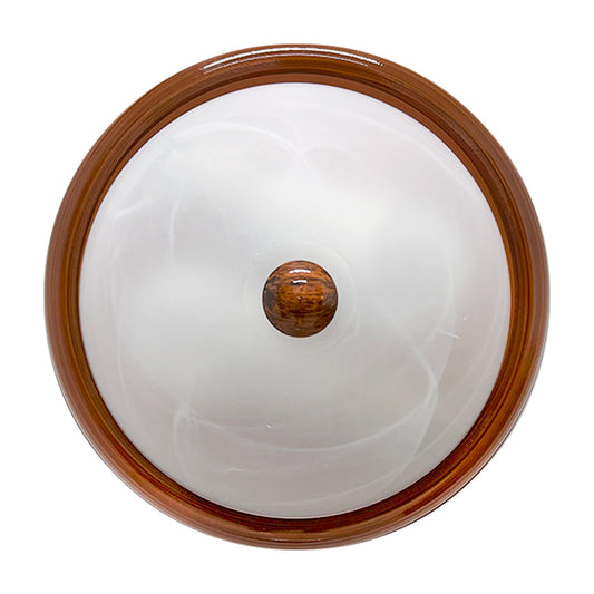 Plafon P-44 Base Madera Pantalla Blanco