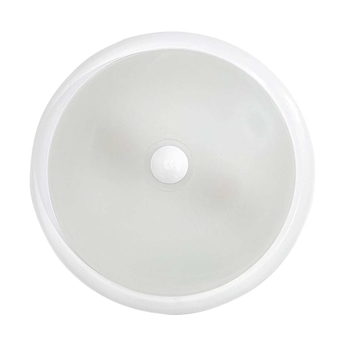 Plafón Base Metálica Color Blanco Pantalla de Cristal Domo de Cristal