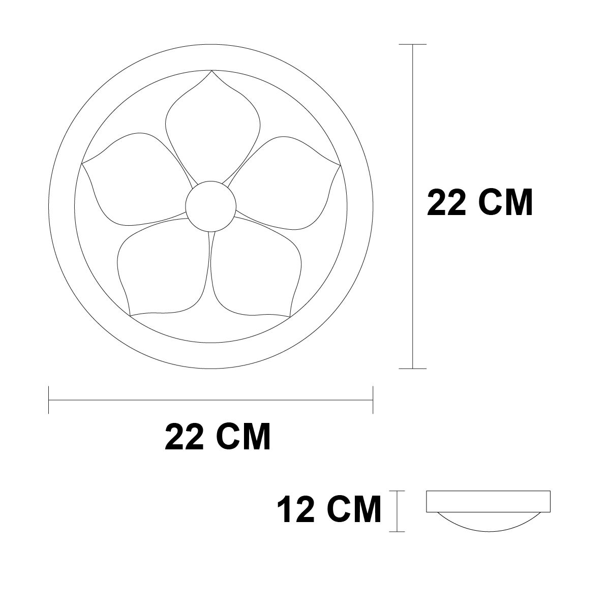 Lámapra de Techo, Pantalla de Cristal Noche Buena Base Madera