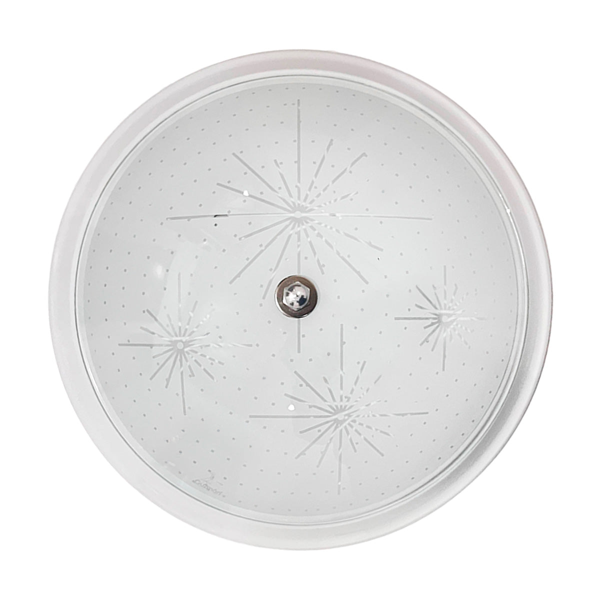 Plafón LED Tres Tonos Circular Destellos Blanco