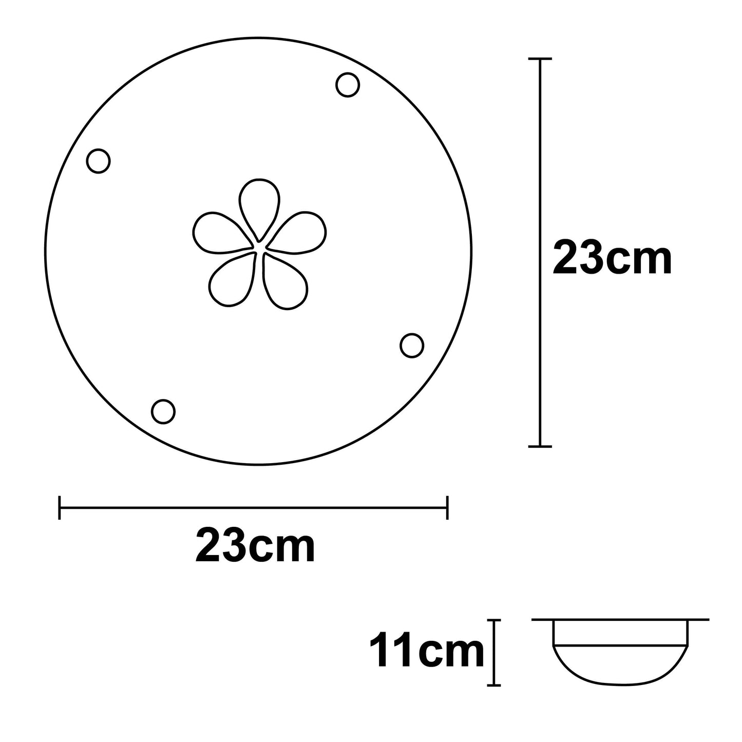 Lámpara de Techo P-76 Redondo