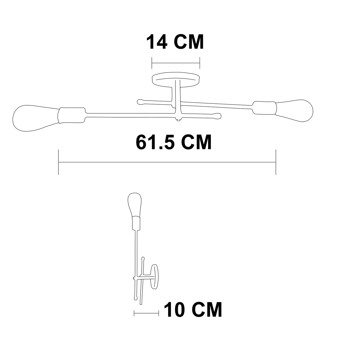 Lamapara de Techo Flecha P-81 2 Luces