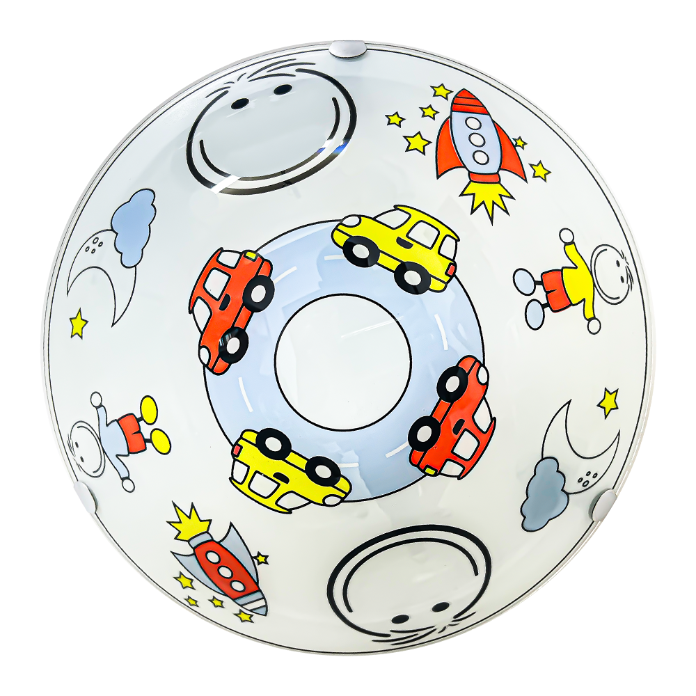 Lámpara de Techo, Pantalla de Cristal, Niño