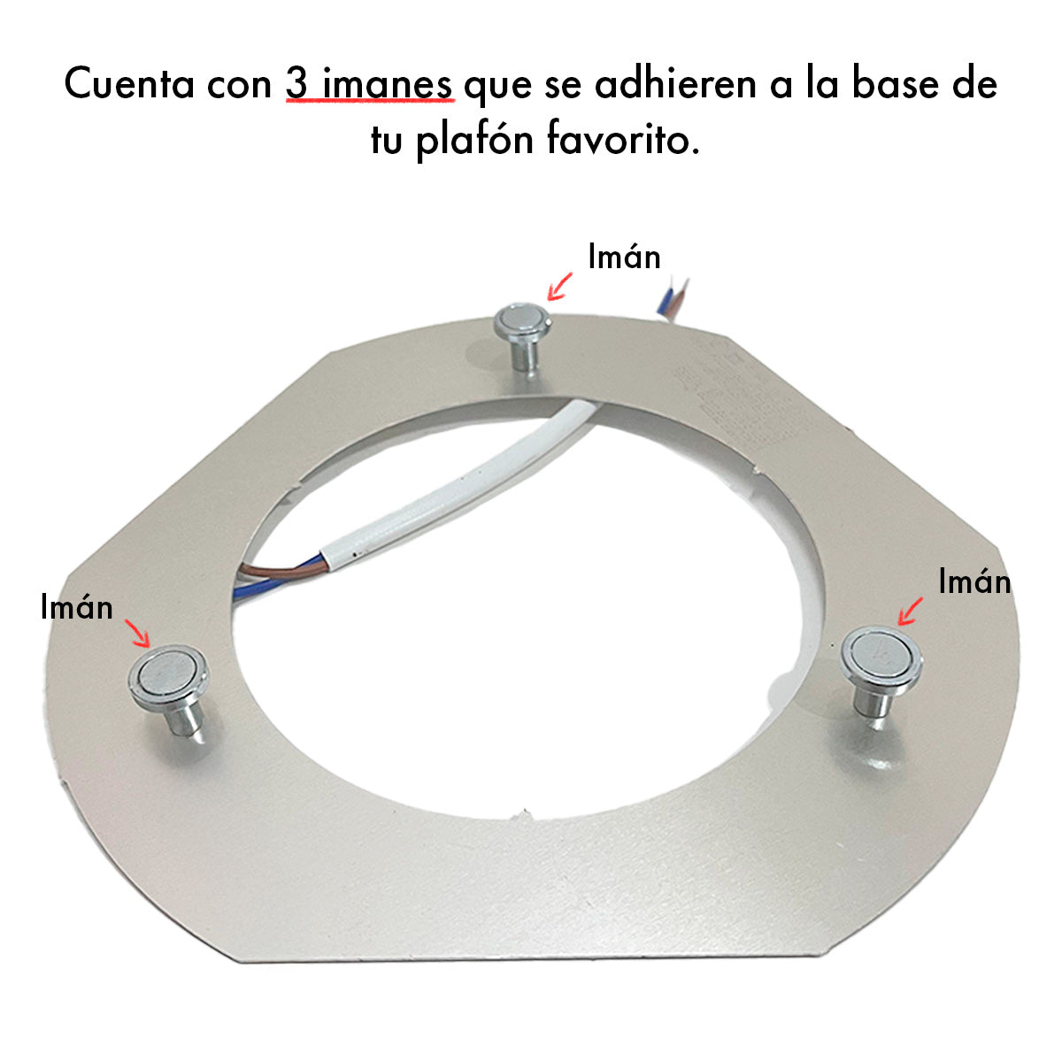 Placa LED 18W Tres Tonos Base Magnetica