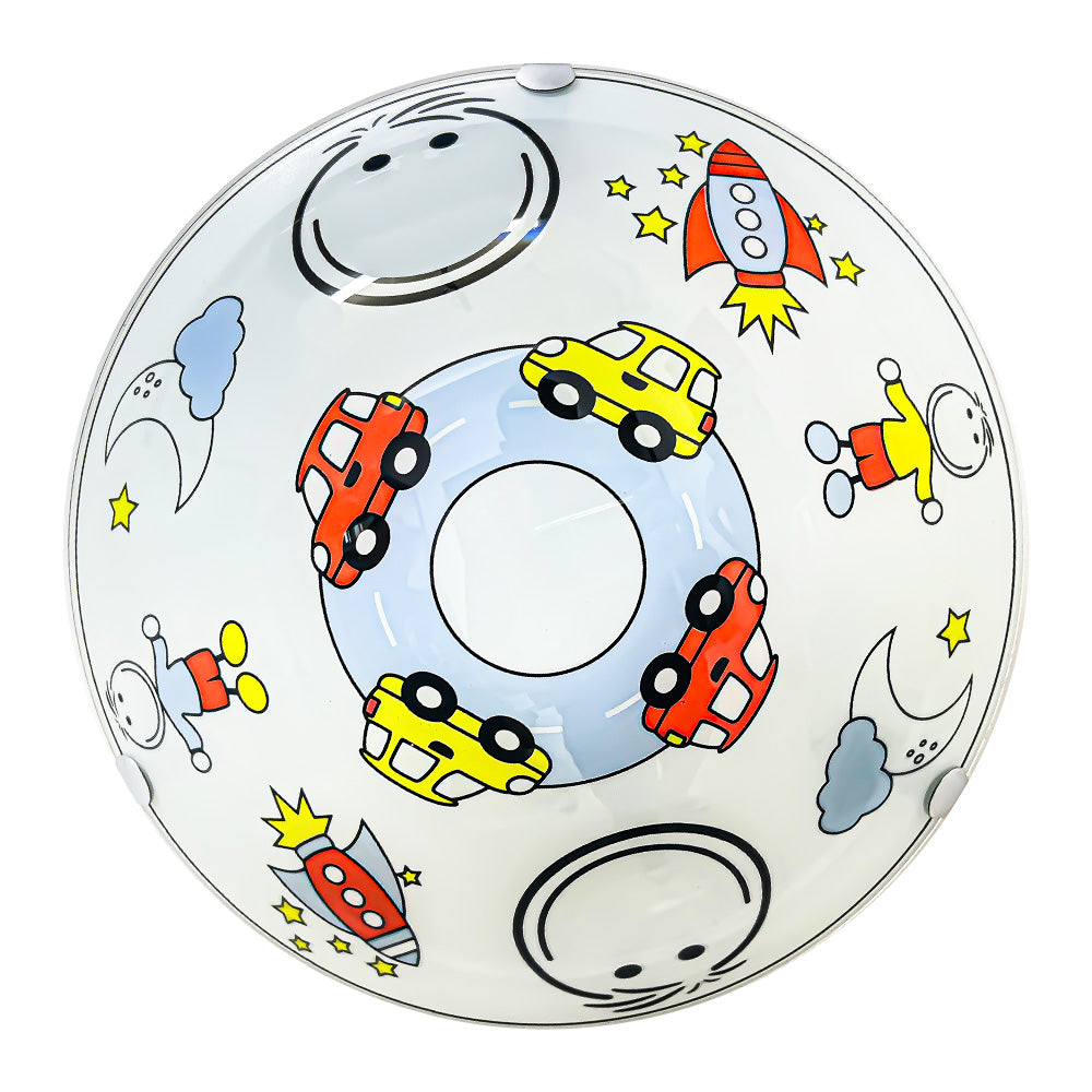 Lámpara de Techo, Pantalla de Cristal, Niño
