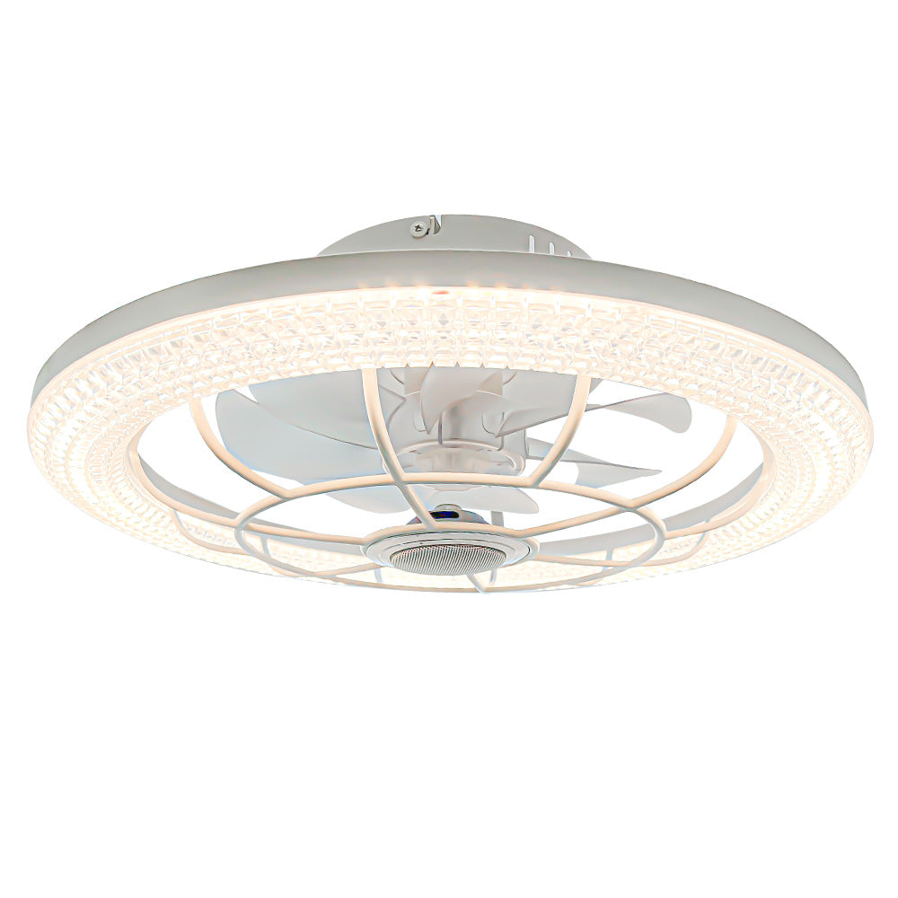 Ventilador de Techo LED  Bocina 6 Velocidades