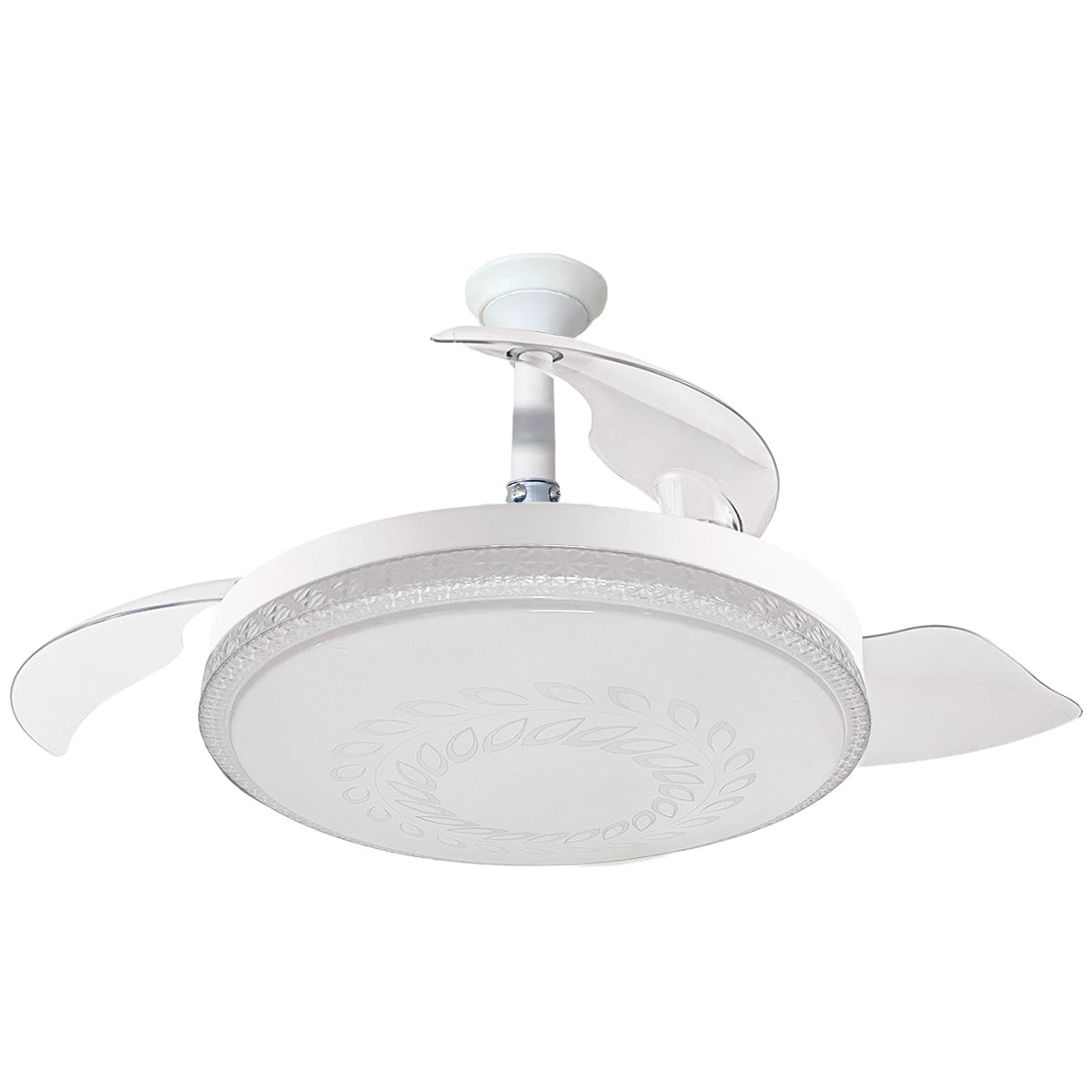 Ventilador de Techo Blanco Aspas Retractiles