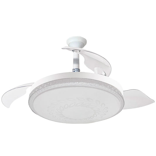 Ventilador de Techo Blanco Aspas Retractiles