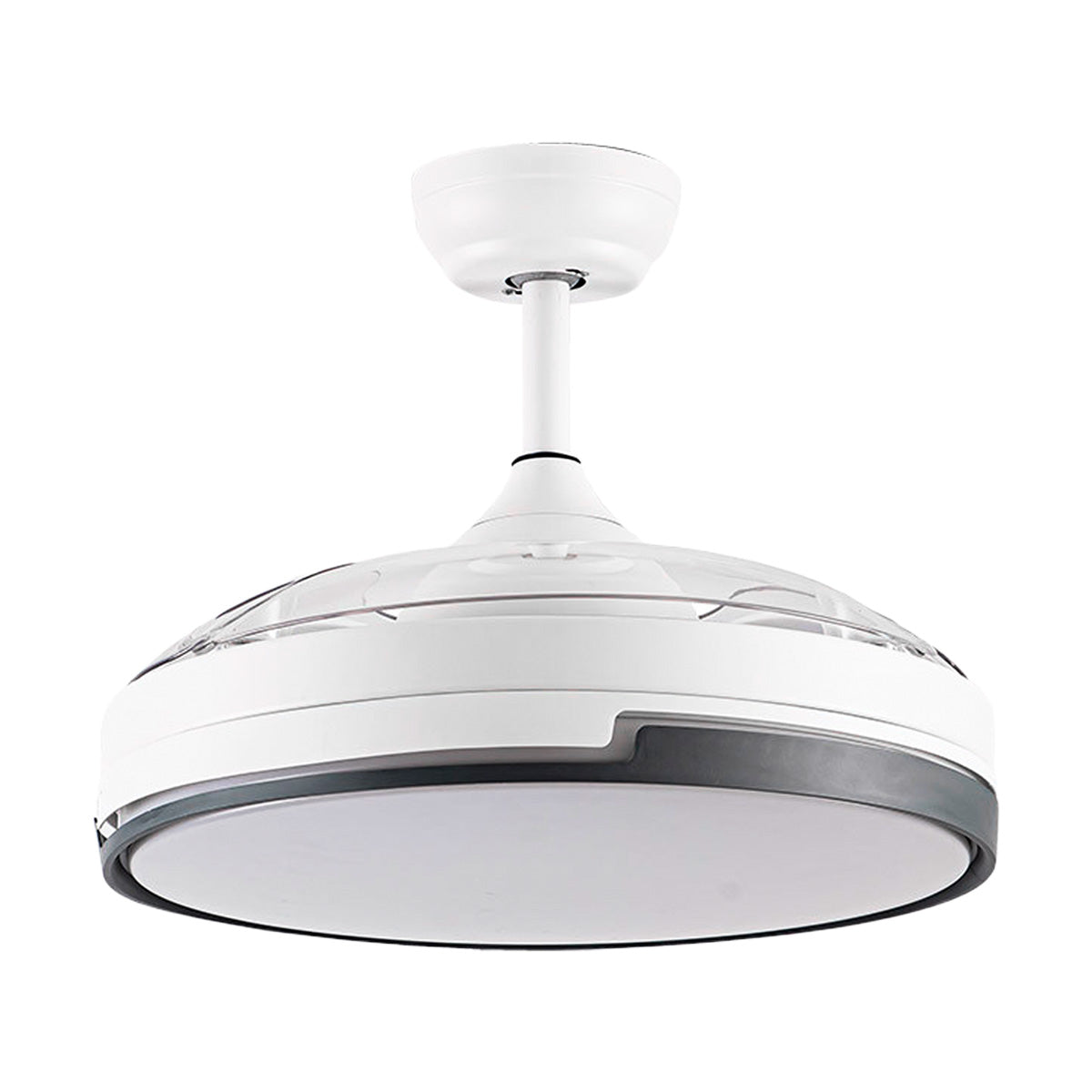 Ventilador de Aspas Retractiles Con Luz de LED Negro 7801