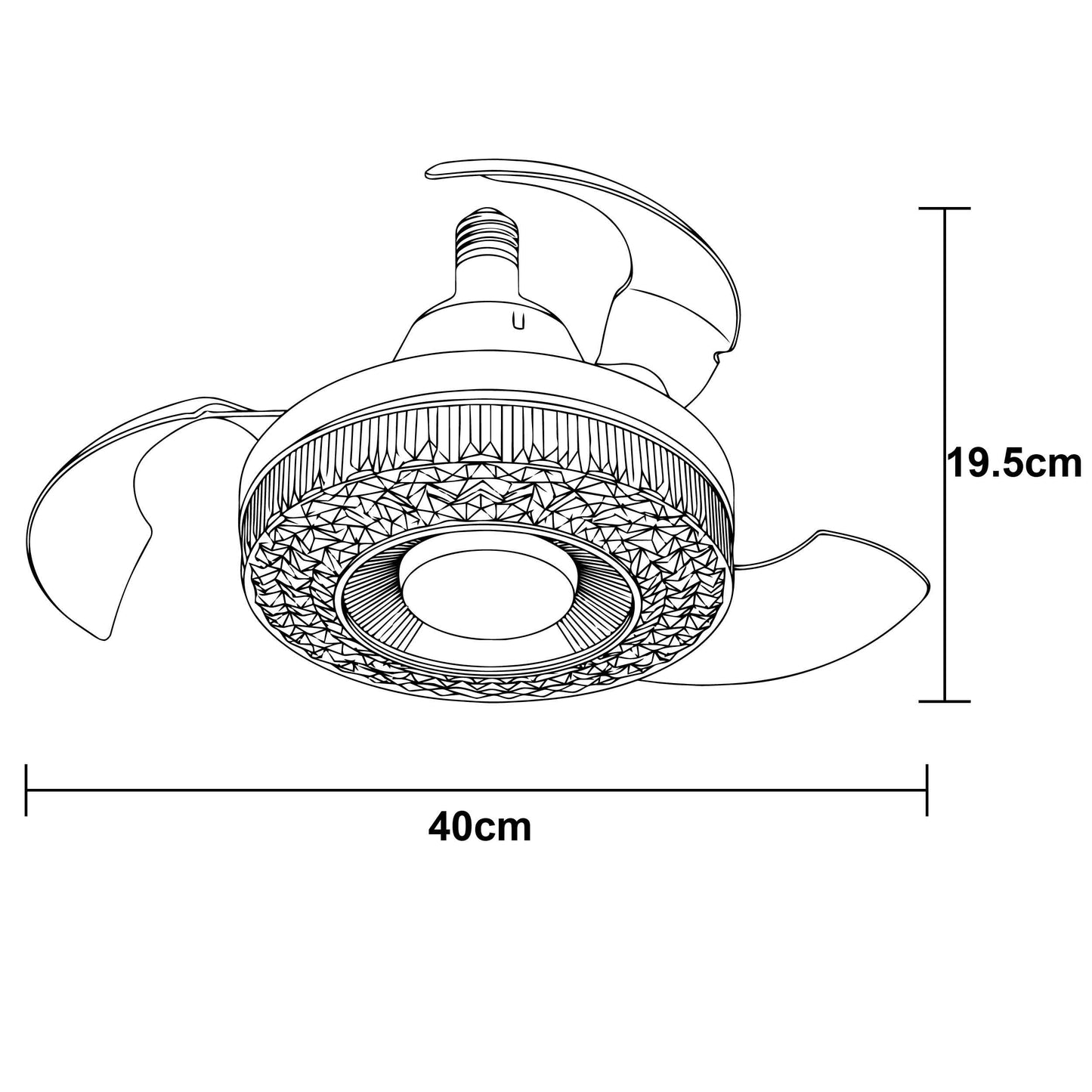 Mini Ventilador de Aspas Retractiles